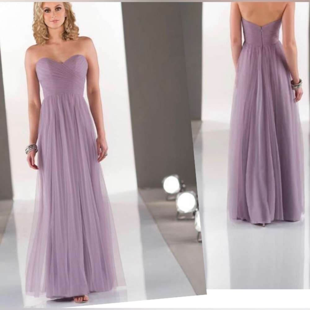 Wedding Formal party prom maxi dress 2🌷Chiffon flared gathered top strapless
